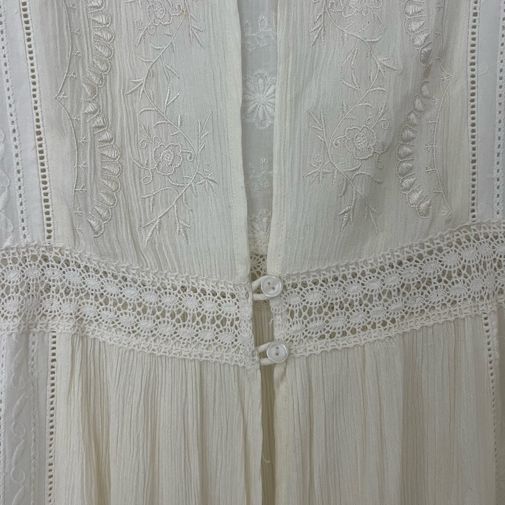 Dance & Marvel Cream Lace-Trim Maxi Dress - Picture 4 of 8